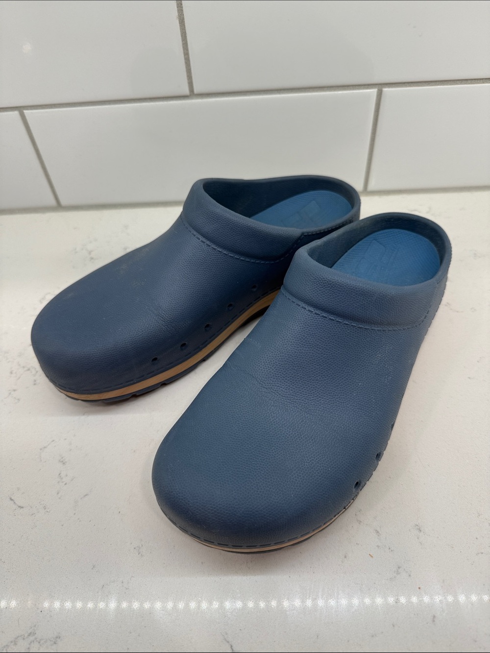 Dansko Kane Navy Slip-On Clogs Sz 39